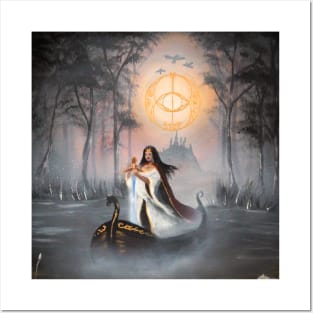 Avalon Fog - Chalice Well Vesica Piscis Posters and Art